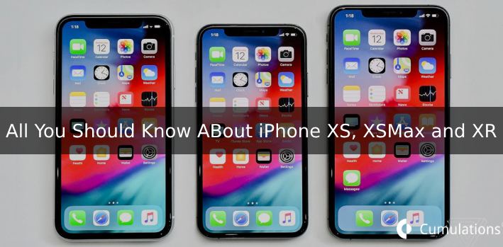 iPhone Xs, Xs Max and XR