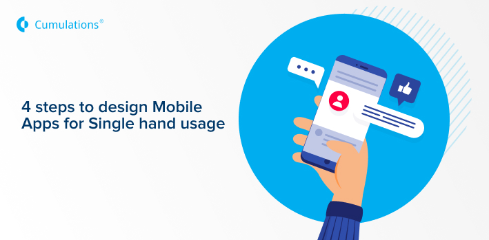 4 steps to design Mobile Apps for Single hand usage